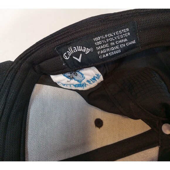 Callaway Golf Hat Black/w Blue Lettering Adjustable-Callaway Staff Invitational - Picture 9 of 9